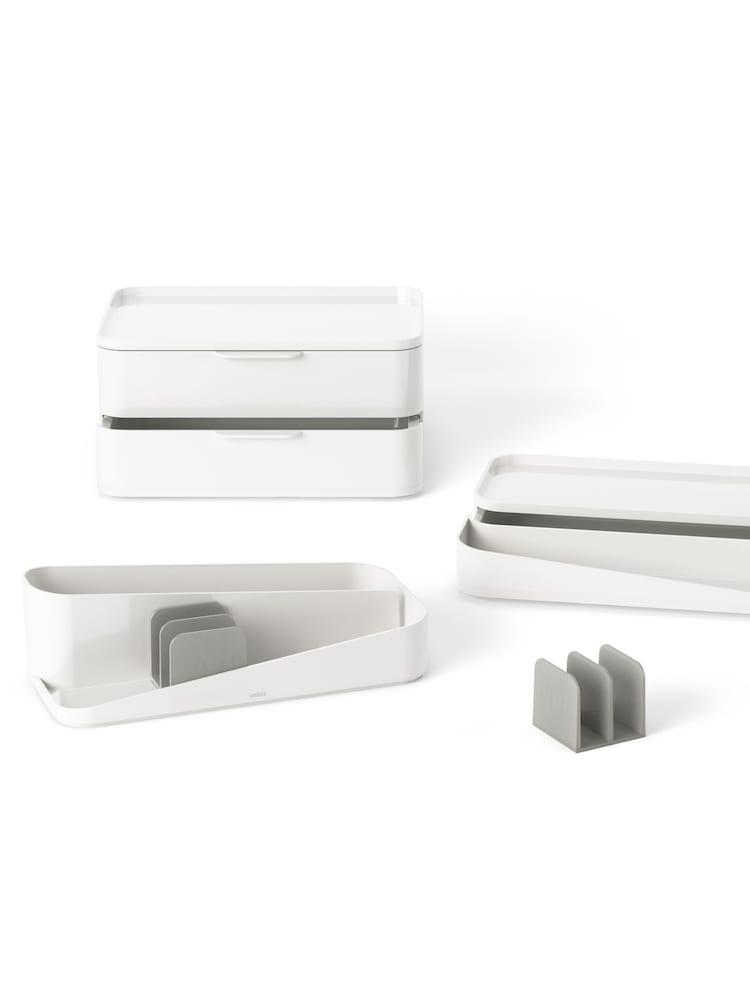 Umbra White/Grey Glam Large Organizer - Image 4 of 4