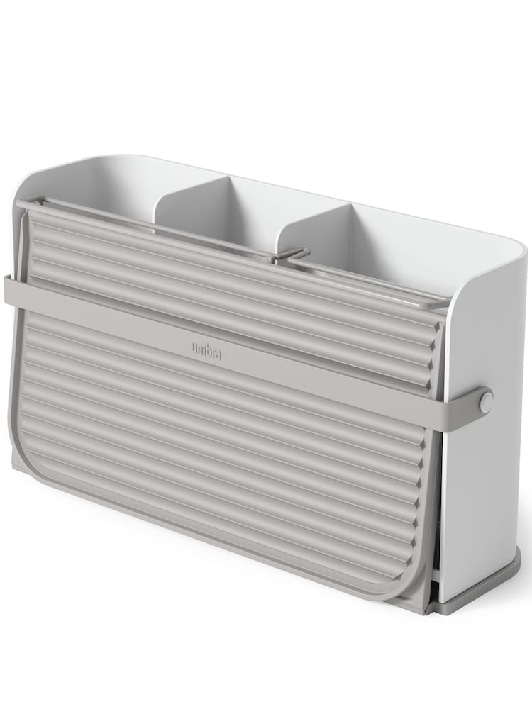 Umbra White Grey Sling Folding Dishrack - Image 4 of 5