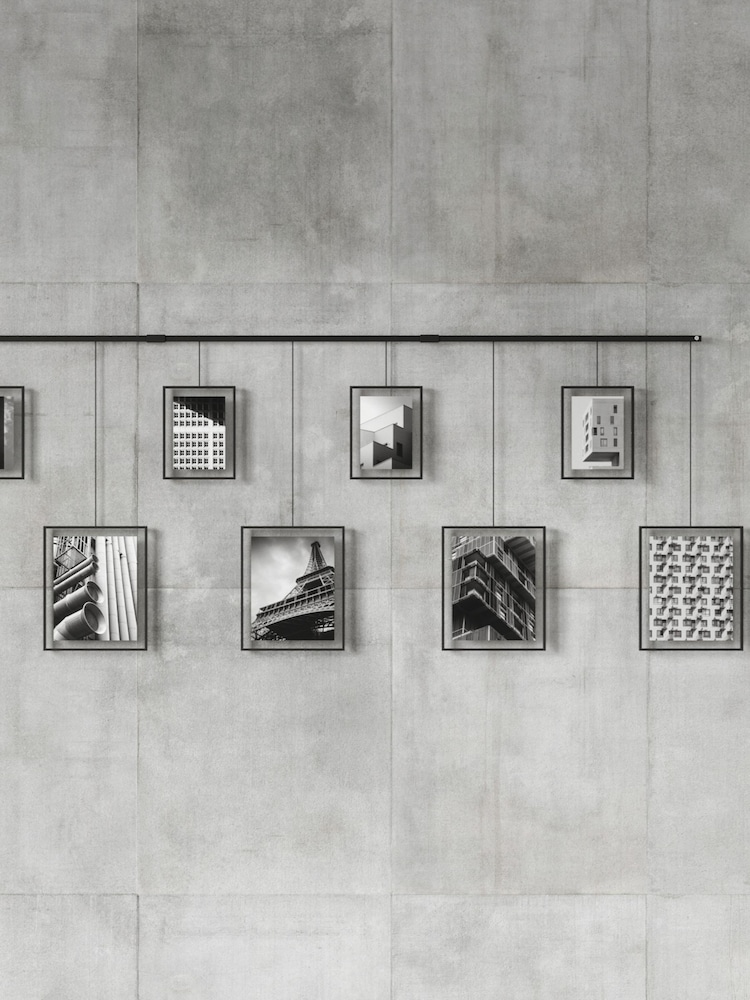 Umbra Black Exhibit 9 opening Wall Hanging Photo Frame - Image 2 of 4