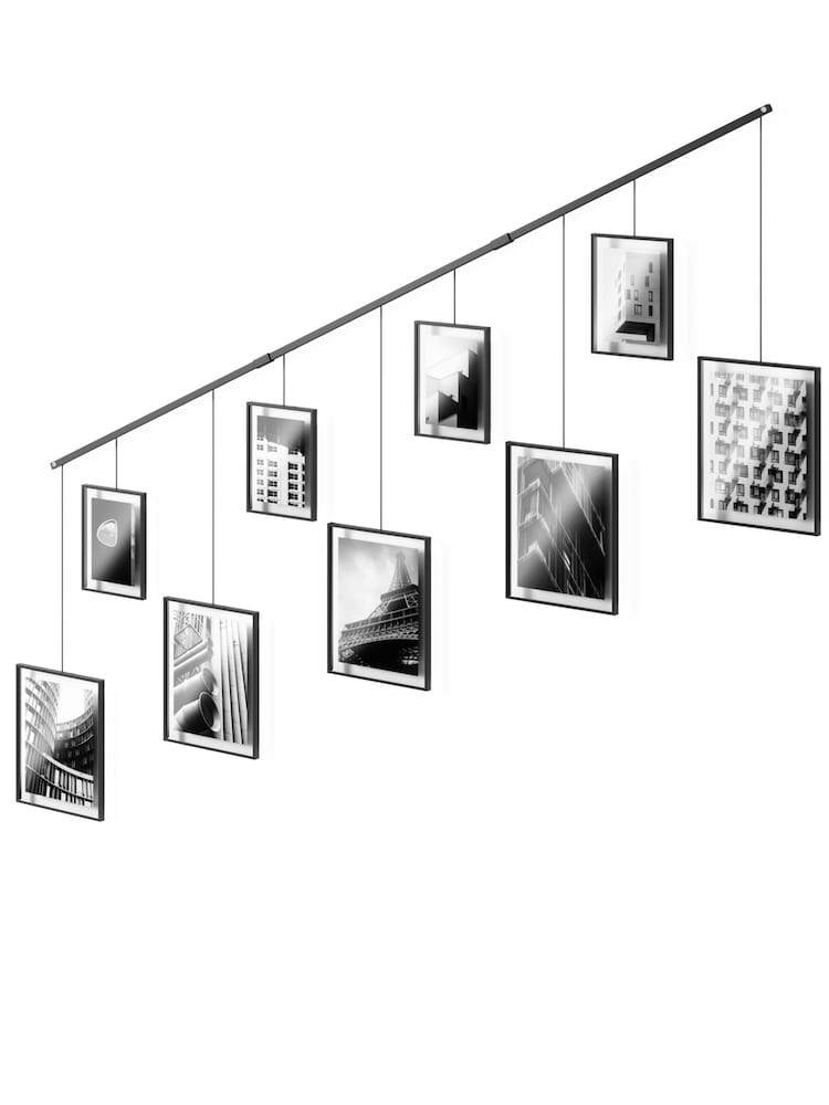 Umbra Black Exhibit 9 opening Wall Hanging Photo Frame - Image 3 of 4