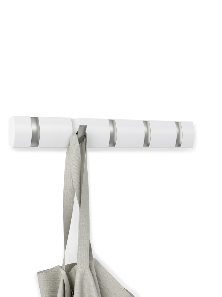 Umbra White Flip 5 Coat Hook - Image 3 of 4