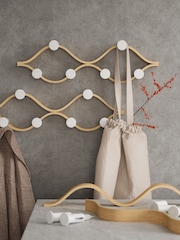 Umbra White Natural Montage 6 Coat Hook - Image 1 of 4