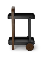 Umbra Black Walnut Bellwood Bar Serving Cart - Image 3 of 5