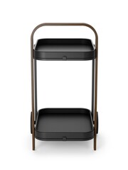 Umbra Black Walnut Bellwood Bar Serving Cart - Image 4 of 5