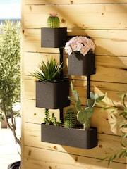 Umbra Black Cubiko Wall Planter - Image 1 of 5
