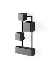 Umbra Black Cubiko Wall Planter - Image 4 of 5