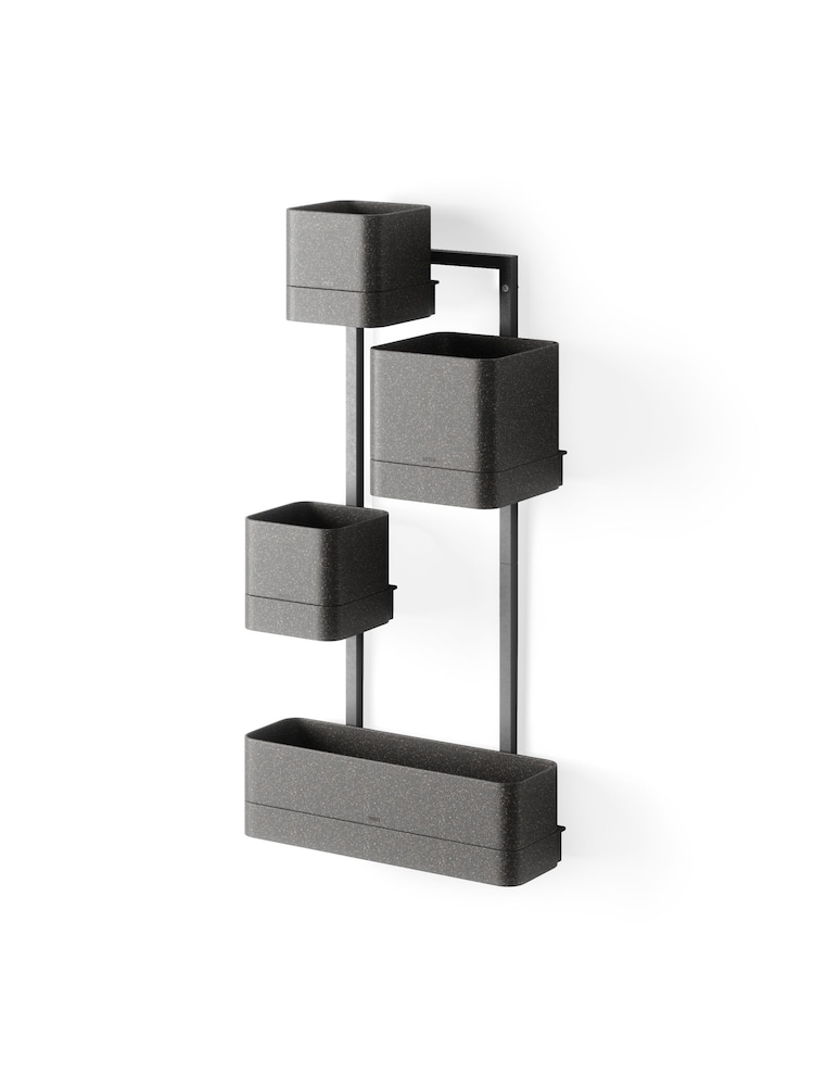 Umbra Black Cubiko Wall Planter - Image 4 of 5