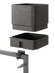 Umbra Black Cubiko Wall Planter - Image 5 of 5