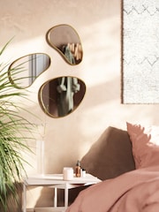 Umbra Brass Hubba Pebble Set of 3 Mirrors - Image 1 of 4