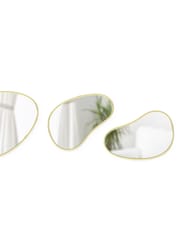 Umbra Brass Hubba Pebble Set of 3 Mirrors - Image 4 of 4
