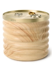 Umbra Natural Brass Tesora Wood Jewellery Box - Image 3 of 4