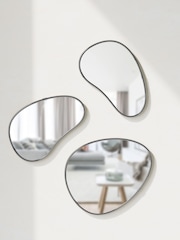 طقم من 3 مرايات بتصميم Hubba Pebble من Umbra - صورة 3 من 4