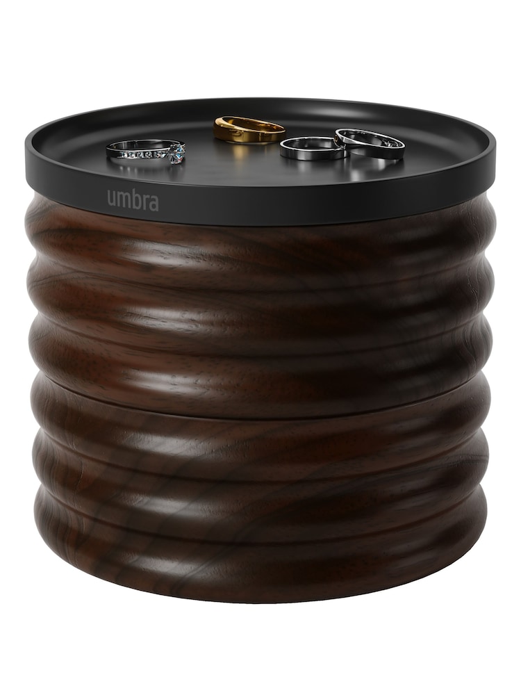 Umbra Black Walnut Tesora Wood Storage Box - Image 2 of 4