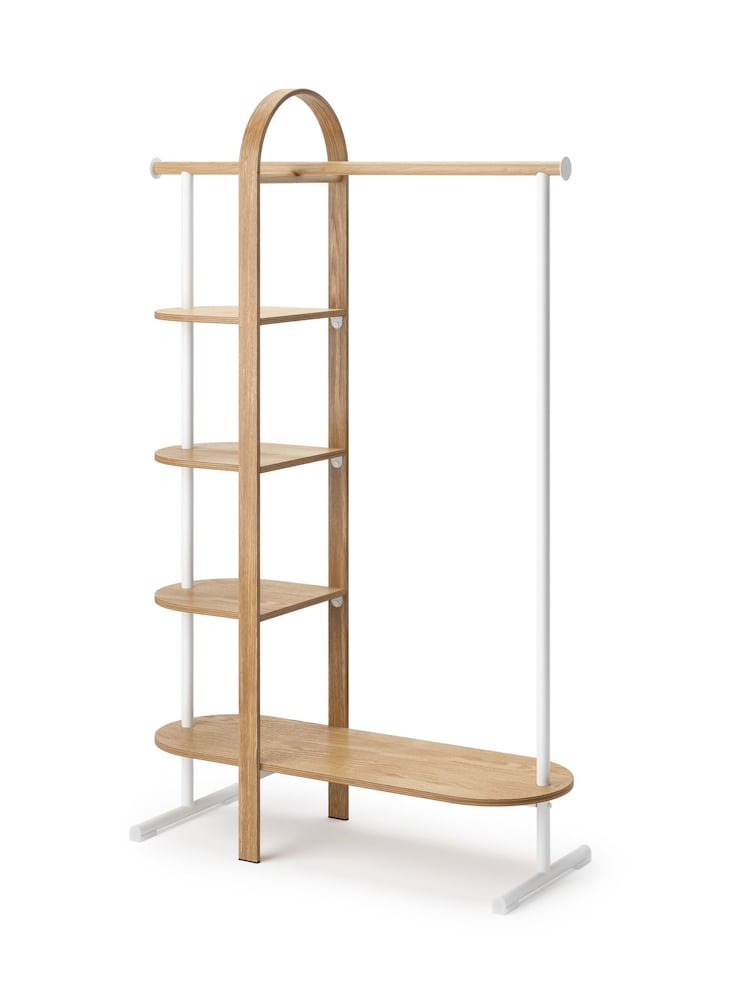 Umbra White Natural Bellwood Garment Rack - Image 4 of 4