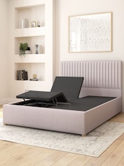 Aspire Furniture Grey Grant Eire Linen Electric Adjustable Bed With Mattress - Image 5 of 5