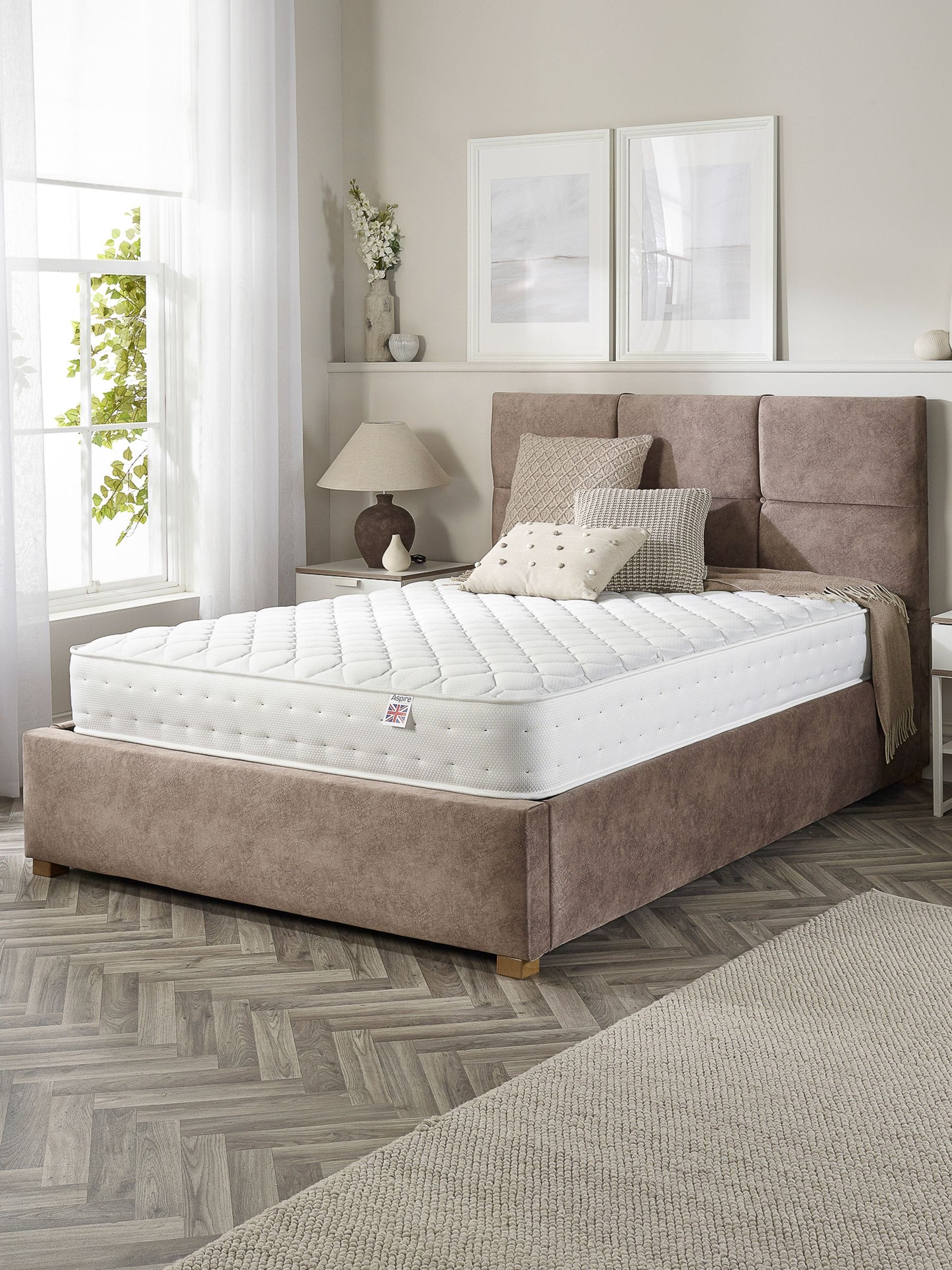 Aspire Beds Aspire Furniture Small Double Quad Layer Pro Hybrid Eco Foam Mattress - Image 4