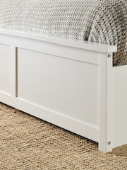 Aspire Furniture White Wooden End Lift Ottoman Storage Bed - Image 6 of 6