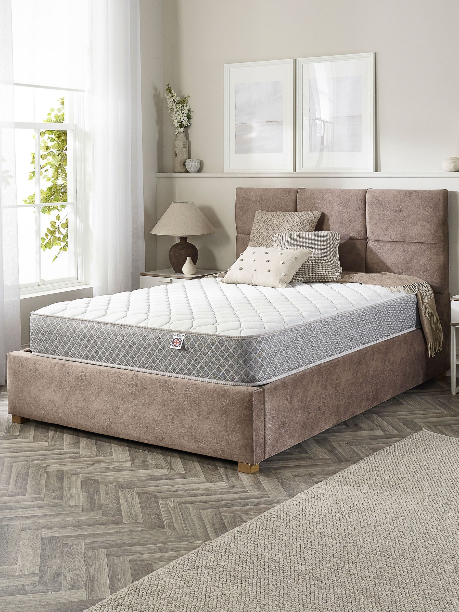 Aspire Tripple Layer Pro Hybrid Mattress - Small Double - White - 20cm Depth - Medium Firm - Image 5