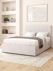 Aspire Furniture Light Silver Grey Grant Velvet Electric Adjustable Bed With Mattress - Image 4 of 6