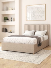 Aspire Furniture Natural Grant Eire Linen Electric Adjustable Bed With Mattress - Image 4 of 6