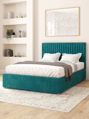 Aspire Furniture Emerald Grant Velvet Electric Adjustable Bed With Mattress - Image 4 of 6