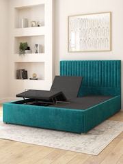 Aspire Furniture Emerald Grant Velvet Electric Adjustable Bed With Mattress - Image 6 of 6
