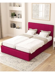 Aspire Furniture Berry Grant Velvet Electric Adjustable Bed With Mattress - Image 3 of 6