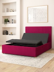Aspire Furniture Berry Grant Velvet Electric Adjustable Bed With Mattress - Image 6 of 6