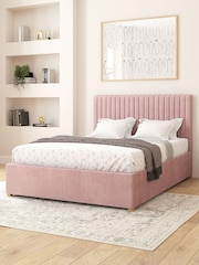 Aspire Furniture Blush Grant Velvet Electric Adjustable Bed With Mattress - Image 4 of 6