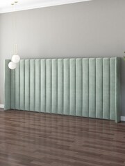 Aspire Furniture Duck Egg Grandeur Wing Velvet Headboard - Image 2 of 3