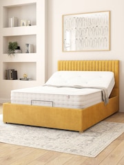 Aspire Furniture Ochre Grant Velvet Electric Adjustable Bed With Mattress - Image 2 of 6
