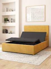 Aspire Furniture Ochre Grant Velvet Electric Adjustable Bed With Mattress - Image 5 of 6