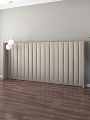Aspire Furniture Natural Grandeur Wing Eire Linen Headboard - Image 2 of 3