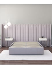 Aspire Furniture Grey Grandeur Wing Eire Linen Headboard - Image 3 of 3