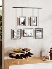 Umbra Black Exhibit 5 Opening Wall Hanging Photo Frame - Image 1 of 4