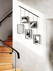 Umbra Black Exhibit 5 Opening Wall Hanging Photo Frame - Image 2 of 4