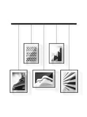 Umbra Black Exhibit 5 Opening Wall Hanging Photo Frame - Image 3 of 4