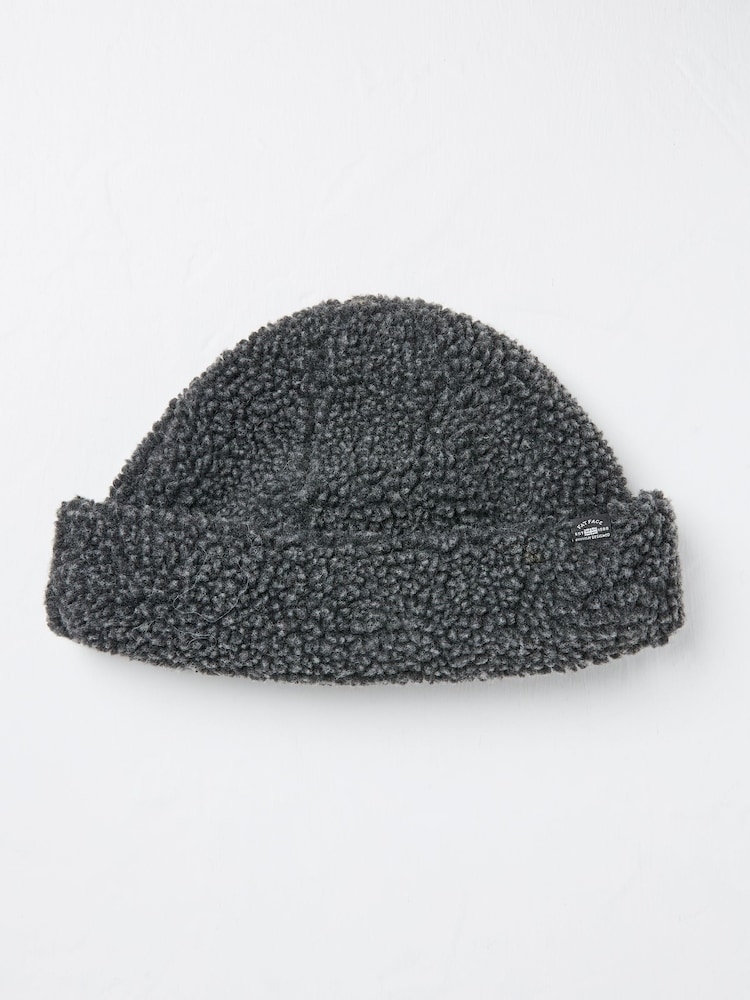 FatFace Charcoal Grey Borg Beanie - Image 1 of 2