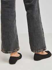 Simply Be Black Twist Front Ballerina in Extra Wide Shoes - Image 3 of 4