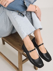Simply Be Wide Fit Kit Mary Jane Shoe On A Loafers - Imagen 1 de 4
