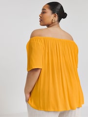 Simply Be Orange Bardot Top - Image 2 of 5