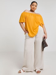 Simply Be Orange Bardot Top - Image 4 of 5