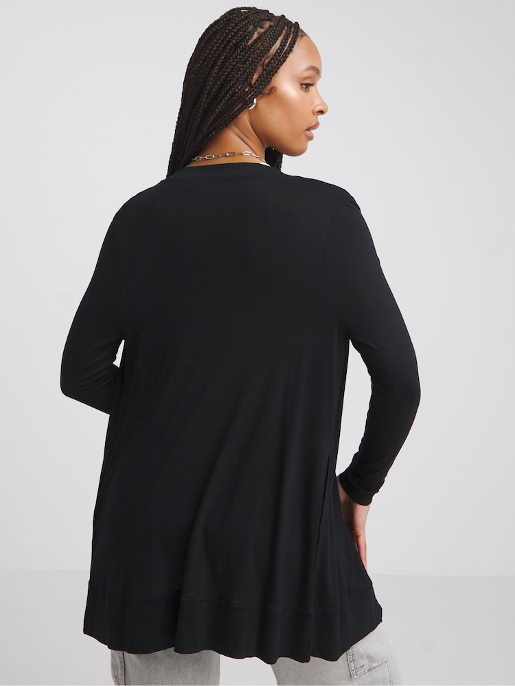 Simply Be Black Edge to Edge Cardi Cardigans - Image 2 of 5