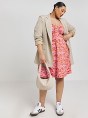 Simply Be Superweiches Skaterkleid mit Knoten vorne - Bild 1 von 4