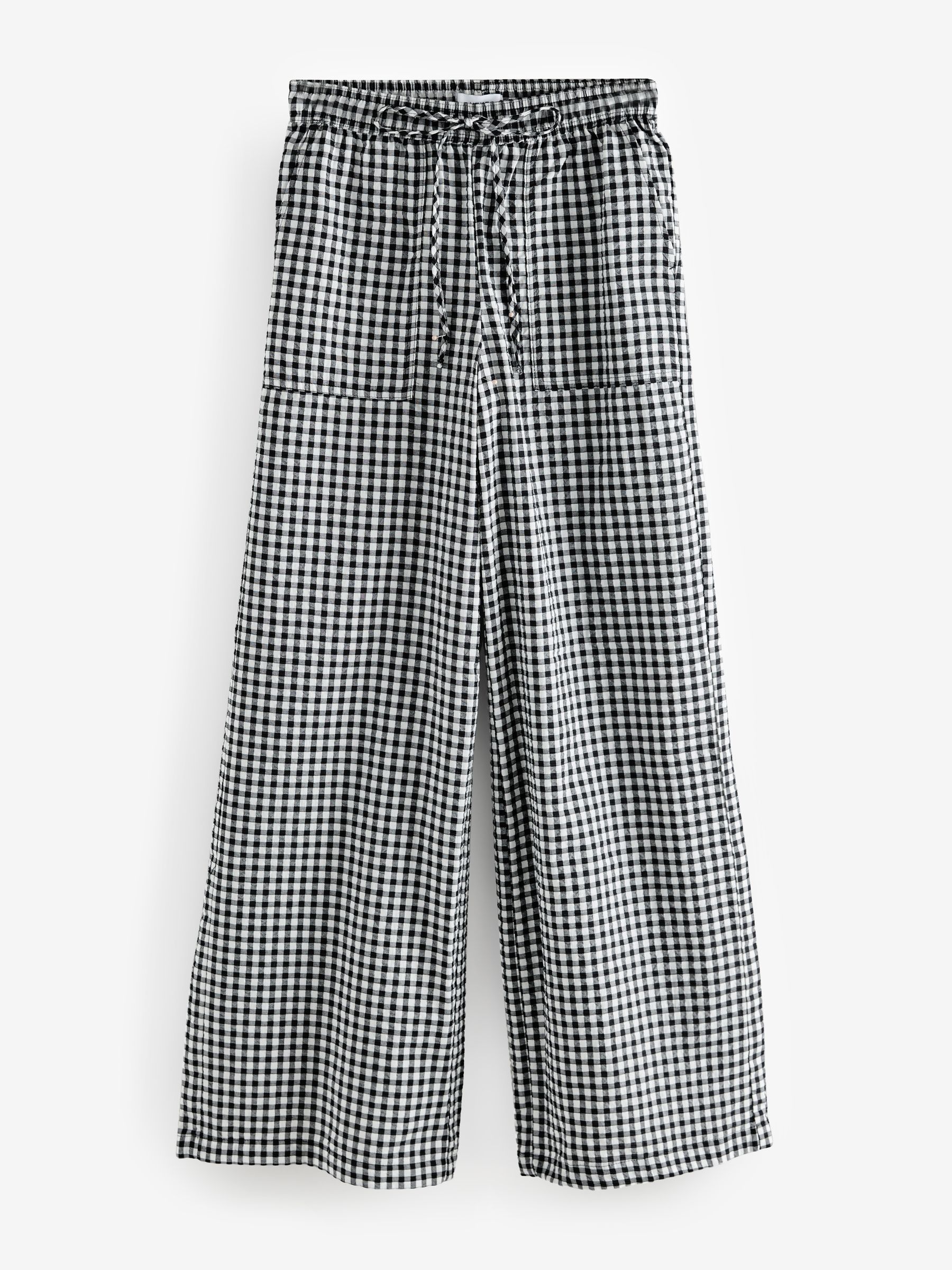 Joseph Ribkoff S Black White Gingham Trousers 212008 main image 1