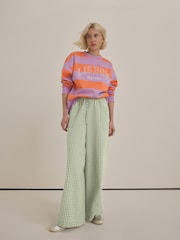 Verde - Pantalones a cuadros sin cierres - Imagen 1 de 7