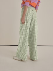 Verde - Pantalones a cuadros sin cierres - Imagen 2 de 7