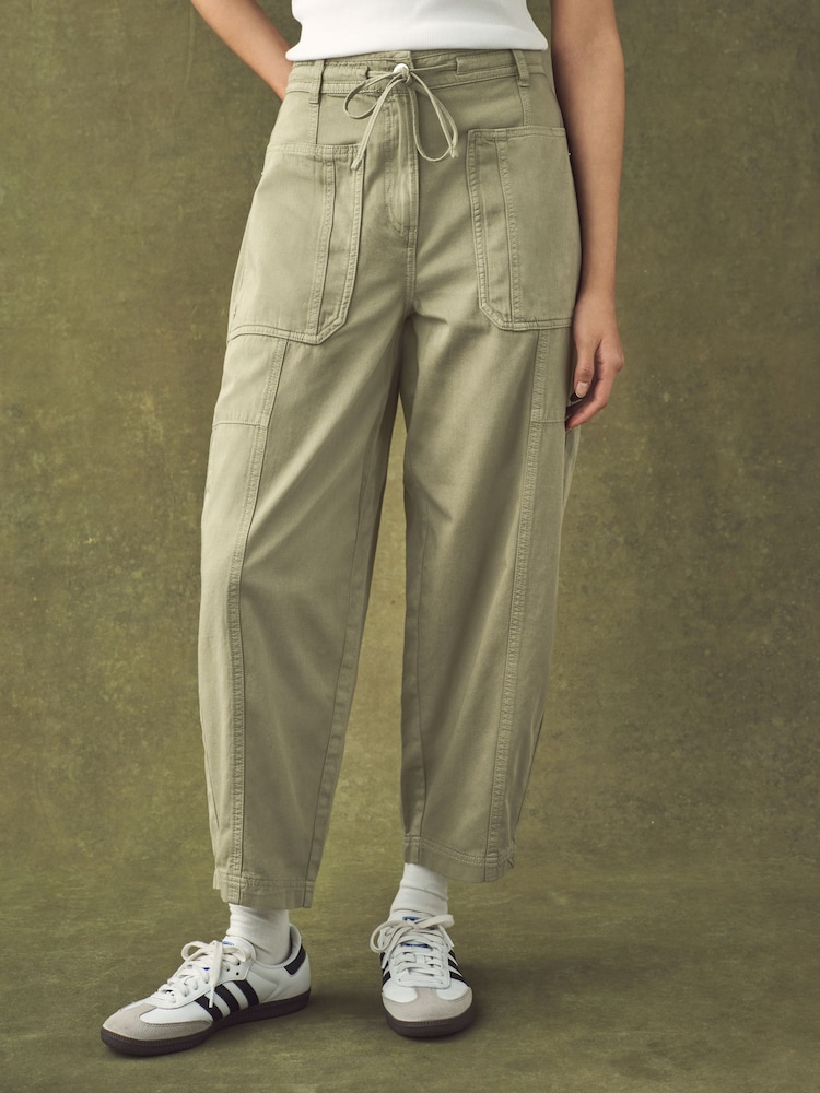 Khaki Green Cargo Trousers - Image 2 of 7