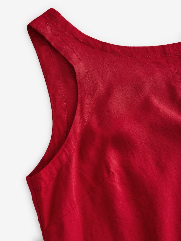 Rouge - Gilet Shell avec lin - Image 3 of 4
