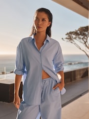Blue Diamonte Sparkle Shirt - Image 1 of 9